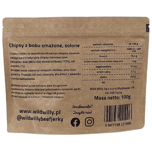 Chipsy z bobu solone Chipsy z bobu solone