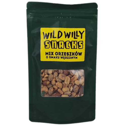 Wild Willy MIX Orzechów o smaku wędzonym 100g Wild Willy MIX Orzechów o smaku wędzonym 100g
