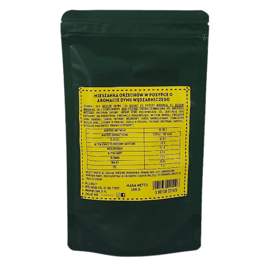 Wild Willy MIX Orzechów o smaku wędzonym 100g Wild Willy MIX Orzechów o smaku wędzonym 100g