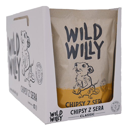 Wild Willy Chipsy z sera Classic 8x50g