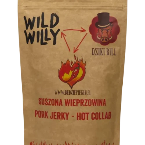 Wild Willy x Dziki Bill Hot Collab Pork Jerky 100g