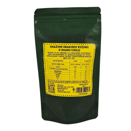Wild Willy Krakersy Ryżowe o Smaku Chilli  Pakiet 10X60G
