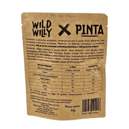 Wild Willy x Pinta Risfactor Beef Jerky