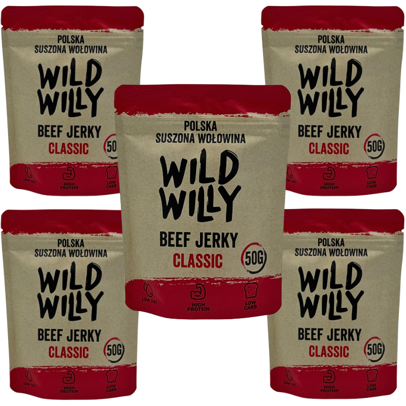 Wild Willy Beef Jerky Classic 5x50g