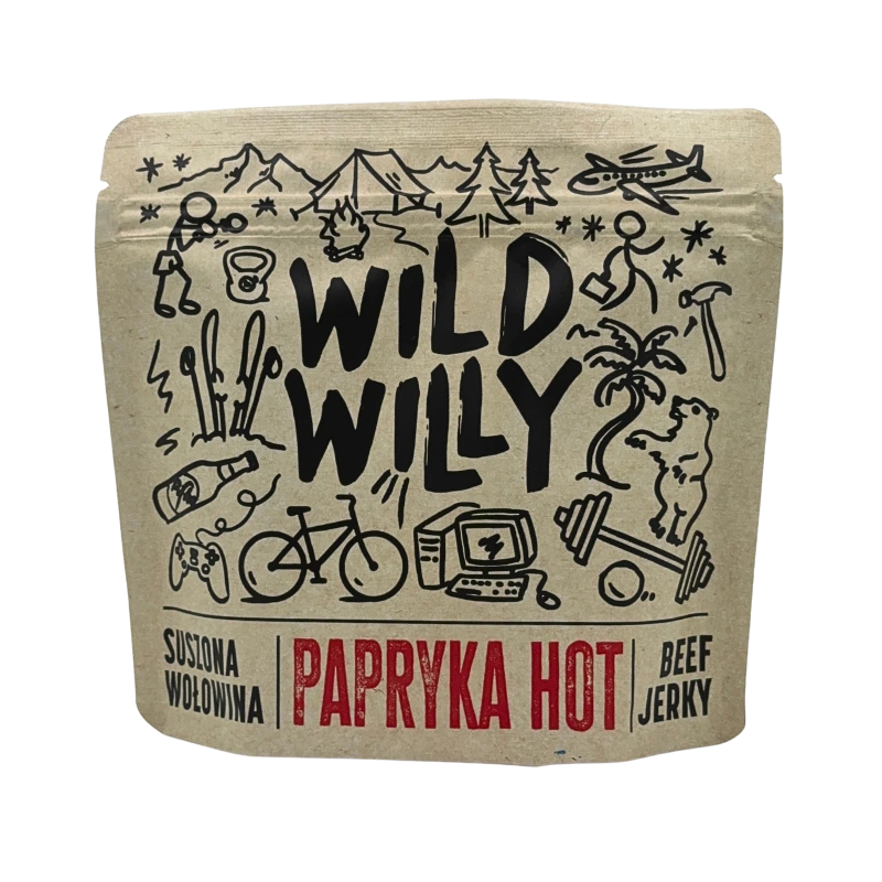 Wild Willy Beef Jerky Papryka HOT 100g