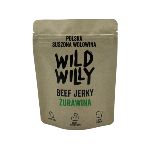 Wild Willy Beef Jerky Żurawina 30g