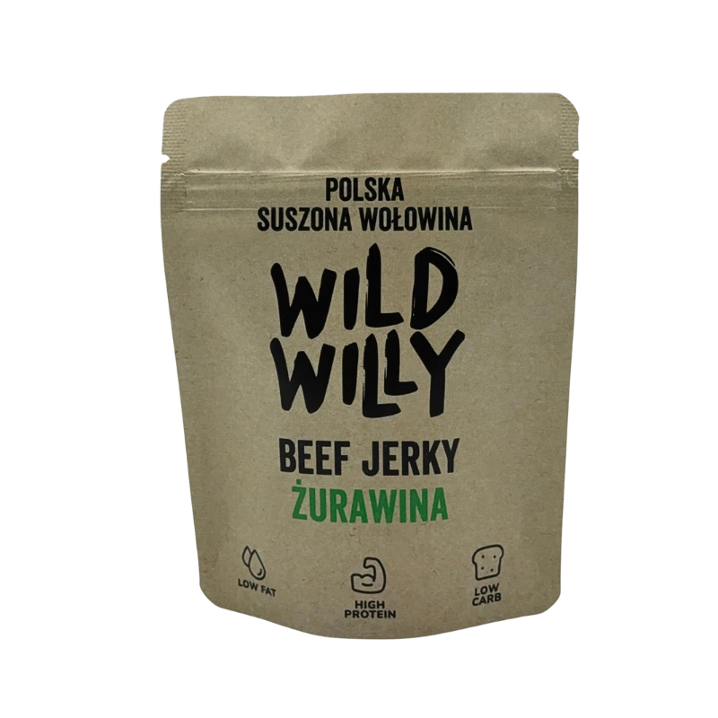Wild Willy Beef Jerky Żurawina 30g