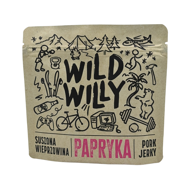 Wild Willy Pork Jerky Papryka 100g