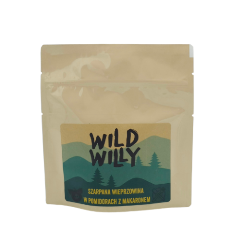 Wild Willy Szarpana Wieprzowina w Pomidorach z Makaronem