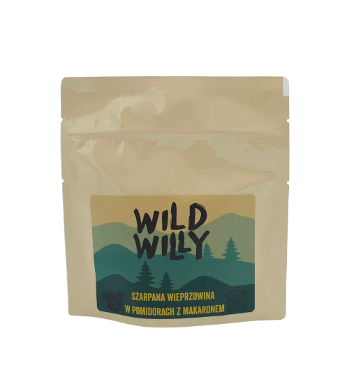 Wild Willy Szarpana Wieprzowina w Pomidorach z Makaronem